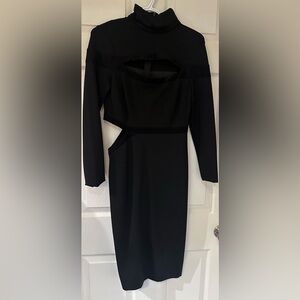 Beautiful, rare, Debbie Shuchat fitted black dress